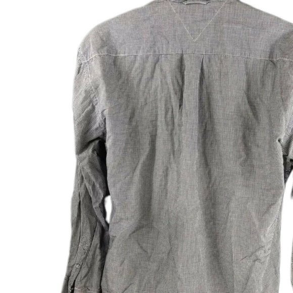 TOMMY HILFIGER CHECKERED BLUE BUTTON DOWN MENS M - Picture 7 of 7
